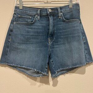 HUDSON Medium Wash Devon High Rise Biker Jean Short Size 27 Womens